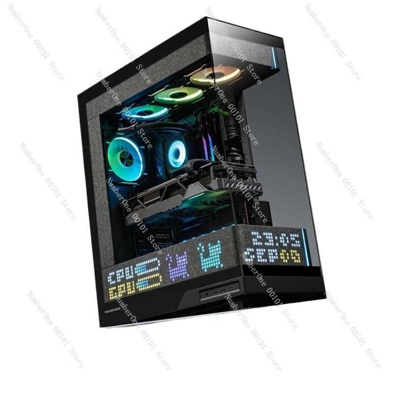 Pc Gaming Aquarium - パノラマビュー ピクセルスタイル デスクトップ 水冷PCケース アクアリウム ショーケース