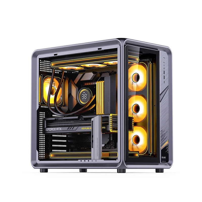 Pc Gaming Jonsbo - JONSBO BO400 PCゲーミングシャーシ 高品質ATXコンピューターケース USBフロントポート アルミ合金プラスチック素材
