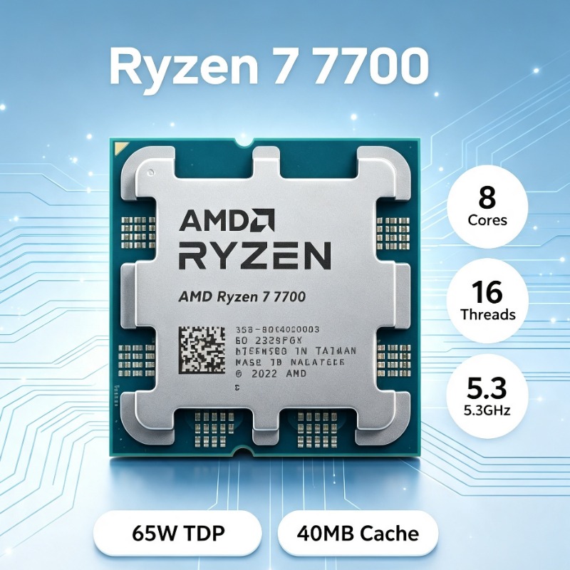 Pc Gaming Ryzen - AM5スロットゲーミングデスクトップCPU AMD Ryzen 7 7700 8コア16スレッド