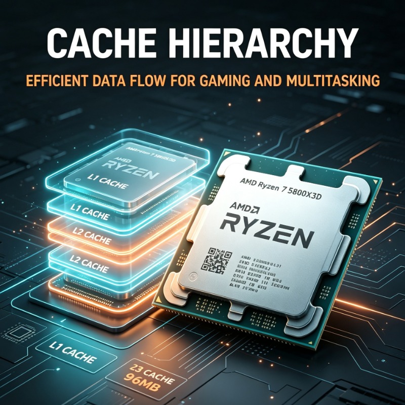 Pc Gaming Ryzen - Ryzen 7 5800X3D PCゲーミングプロセッサ AM4 5GHz