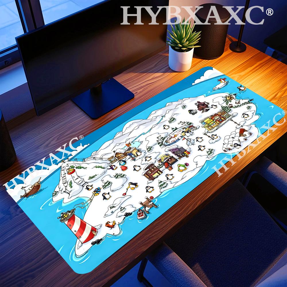 Pc Gaming Club - HYBXAXC クラブペンギンマウスパッドコンピュータキーボードマウスマットゲーム PC ラップトップデスクマットオフィスアクセサリーテーブルマット