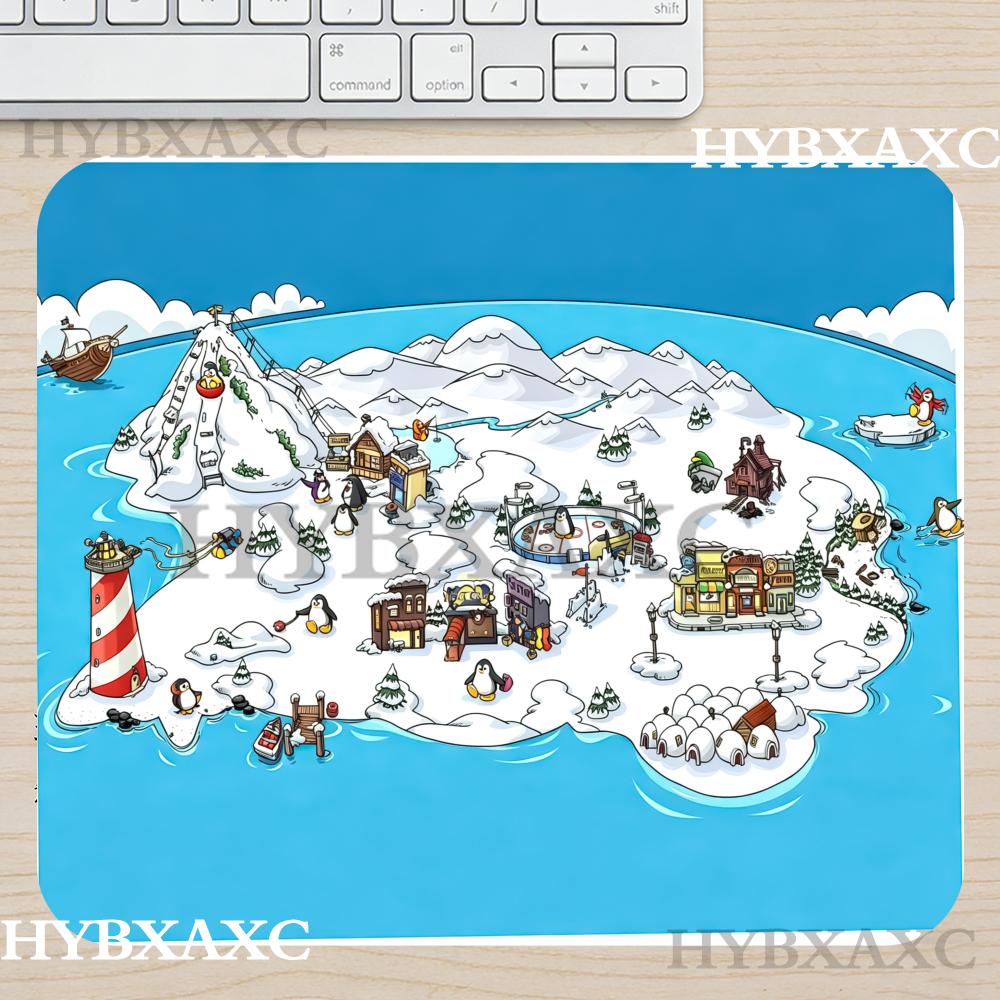 Pc Gaming Club - HYBXAXC クラブペンギン小型マウスパッドコンピュータキーボードマウスマットゲーム PC ラップトップデスクマットオフィスアクセサリーテーブルマット