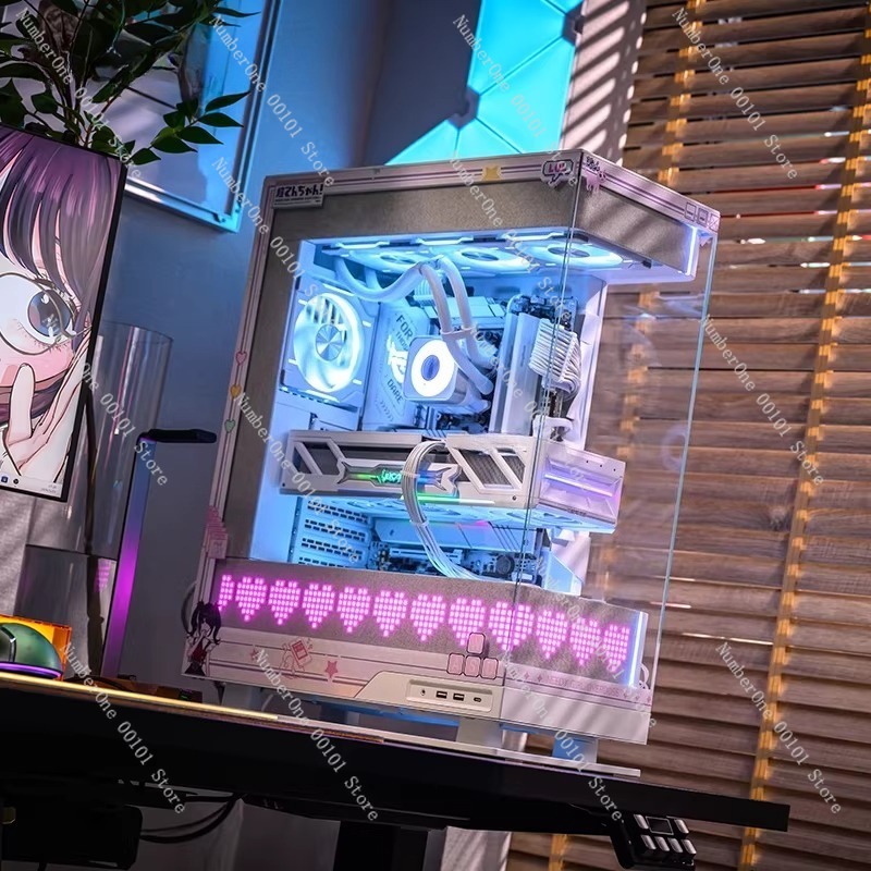 パノラマビュー ピクセルスタイル デスクトップ 水冷PCケー - Pc Gaming Aquarium のレビューと価格