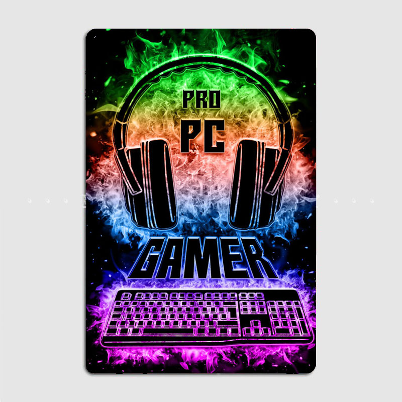 PC ゲームサインヴィンテージレトロポスターメタルサインガレ - Pc Gaming Club のレビューと価格