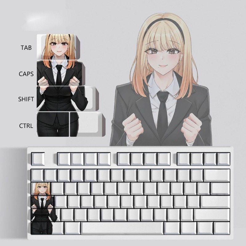 新しいクラブシニアテーマアニメキーキャップメカニカルキーボー - Pc Gaming Club のレビューと価格