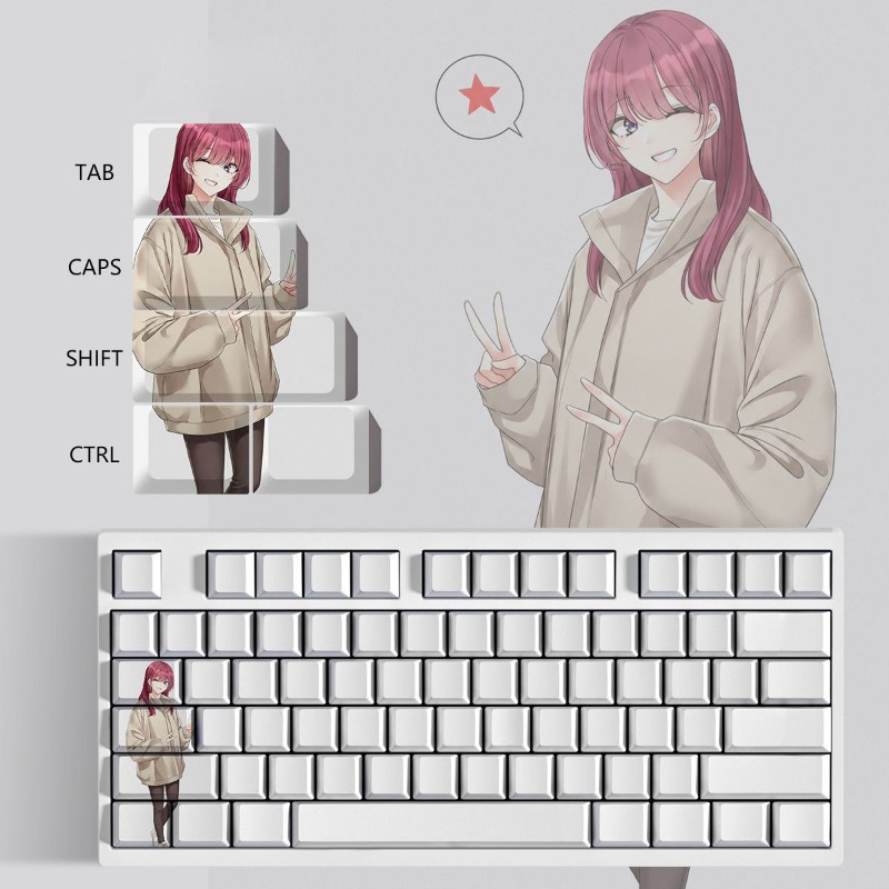 新しいクラブシニアテーマアニメキーキャップメカニカルキーボー - Pc Gaming Club のレビューと価格