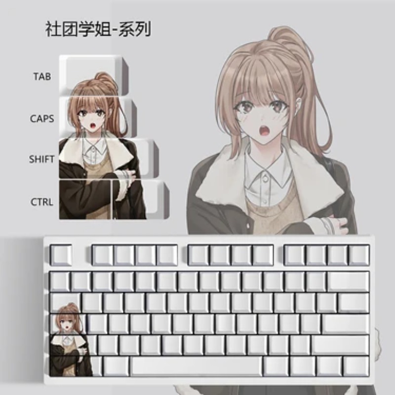 新しいクラブシニアテーマアニメキーキャップメカニカルキーボー - Pc Gaming Club のレビューと価格