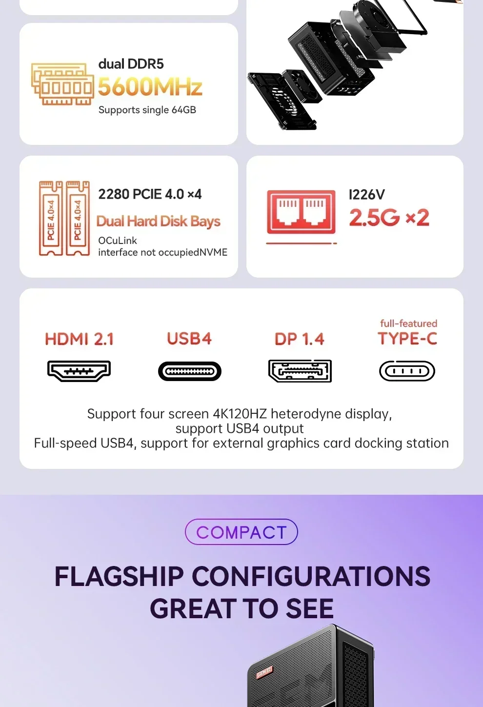 Aoostar GEM12 AMD Ryzen 7 8845 - Pc Gaming Ryzen のレビューと価格
