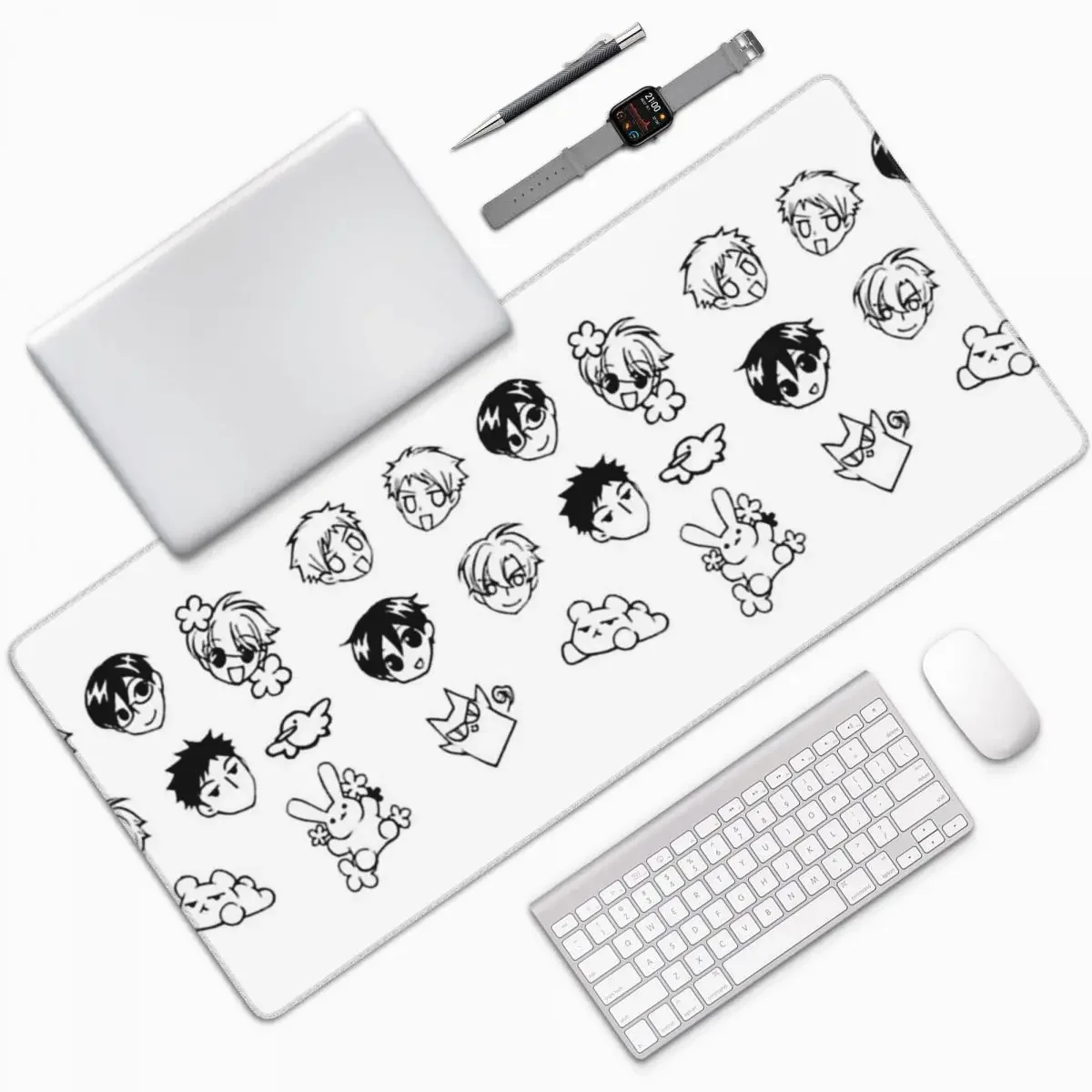 Ouran ホストクラブ落書き大型マウスパッドコンピュータキ - Pc Gaming Club のレビューと価格