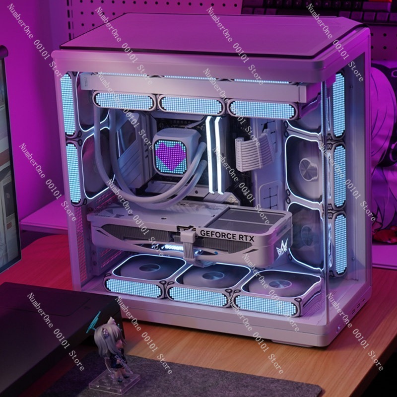 曲面強化ガラス水槽PCケース シービューパノラマデスクトップ - Pc Gaming Aquarium のレビューと価格