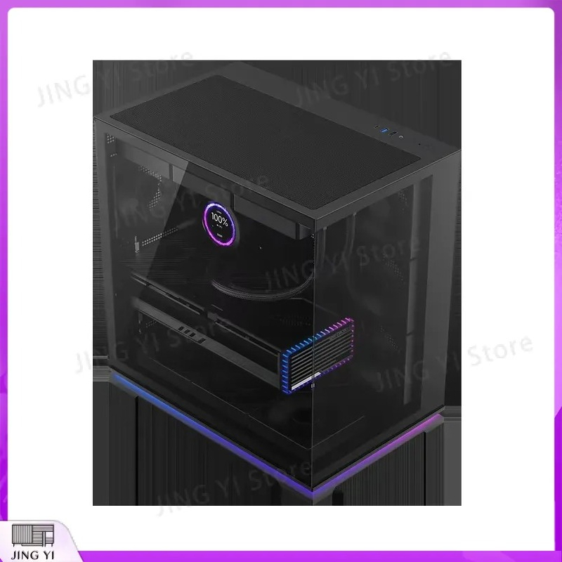 ATXミッドタワーゲーミングPCケース デュアルチャンバー水 - Pc Gaming Aquarium のレビューと価格